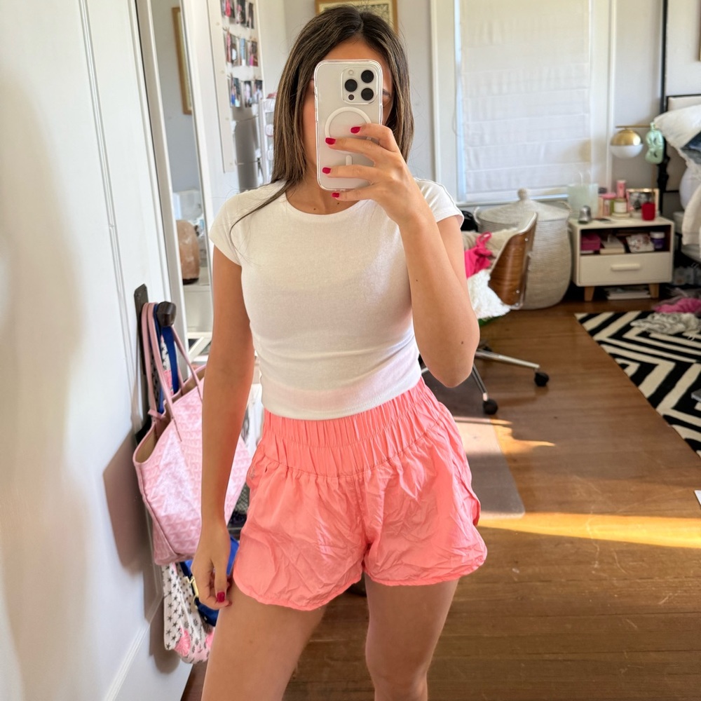 free people papaya punch way home shorts